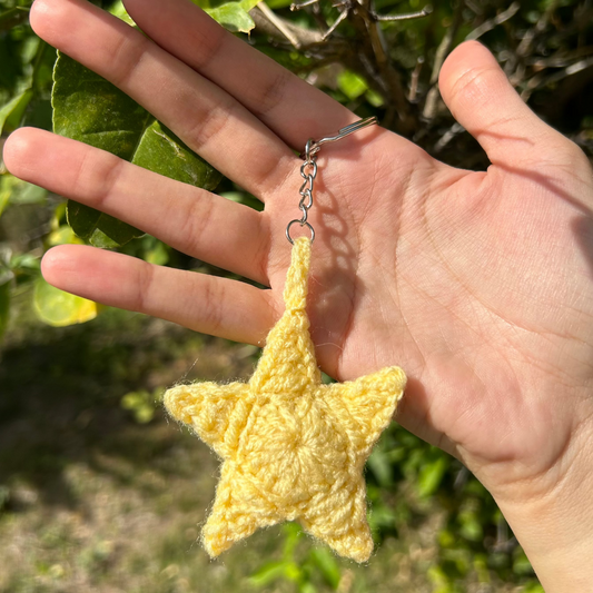 Crochet star charm