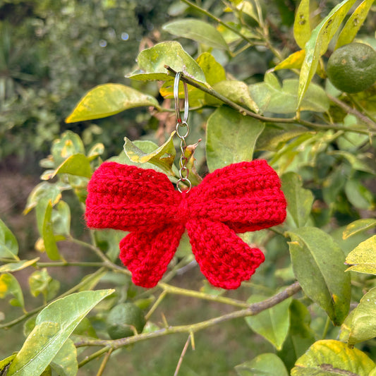 Ribbon crochet charm