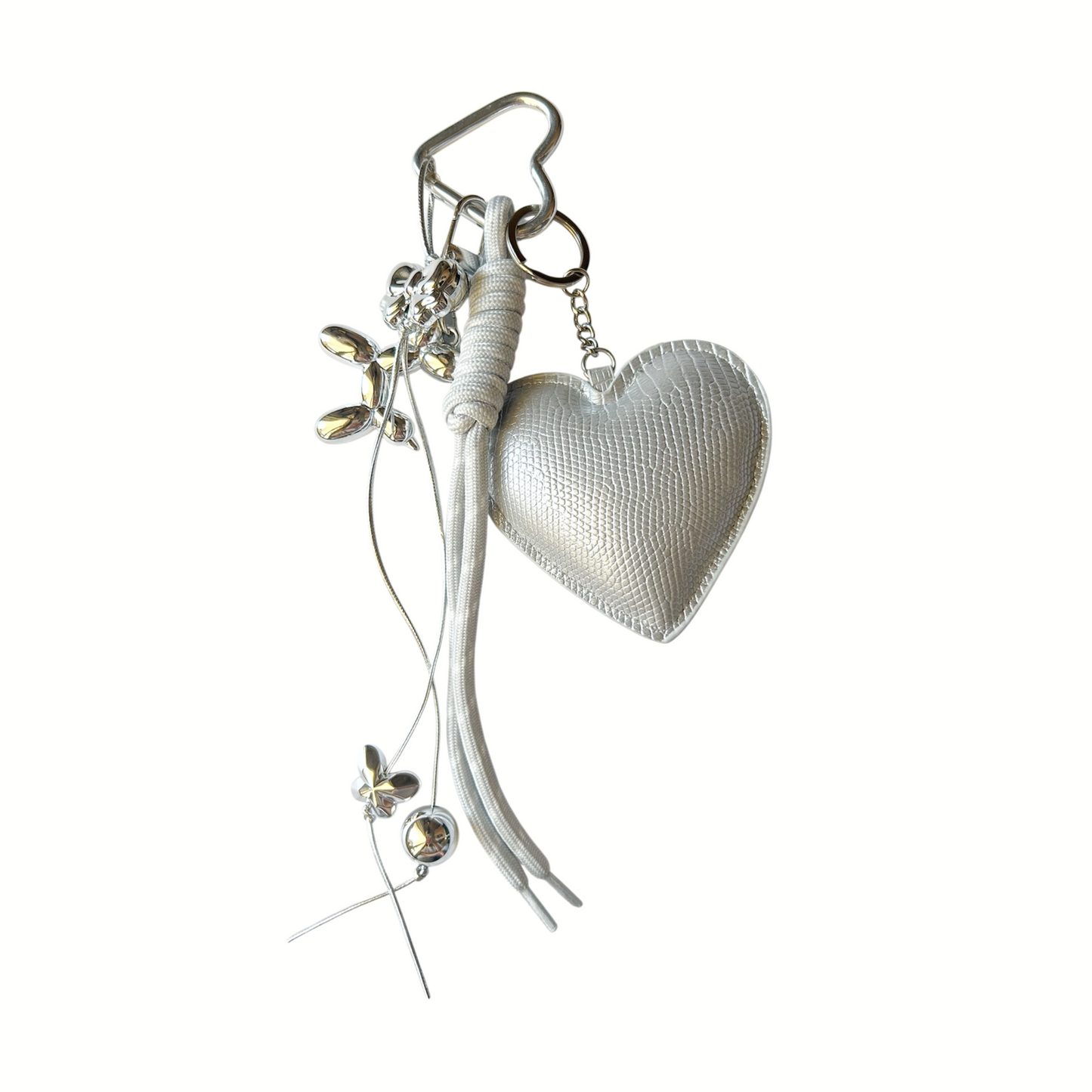 Silver heart charm