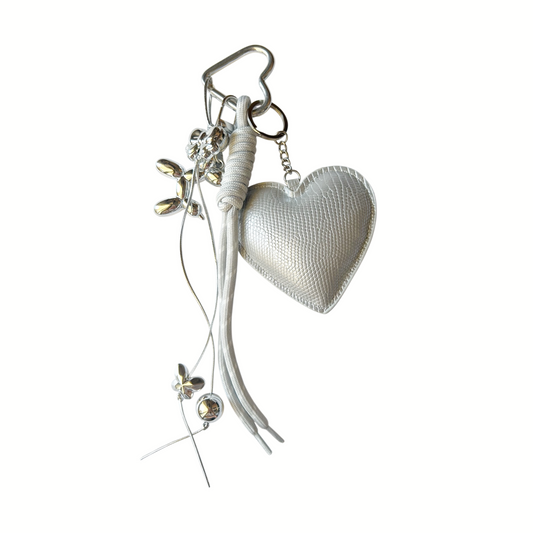 Silver heart charm